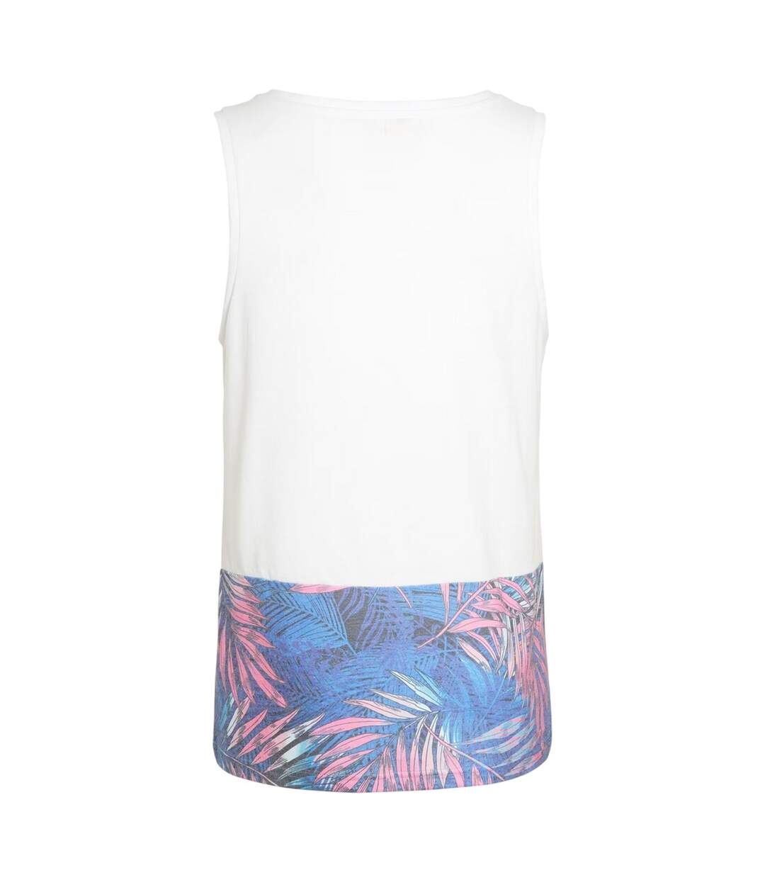 Mens Colour Block Regular Tank Top White Influence-2