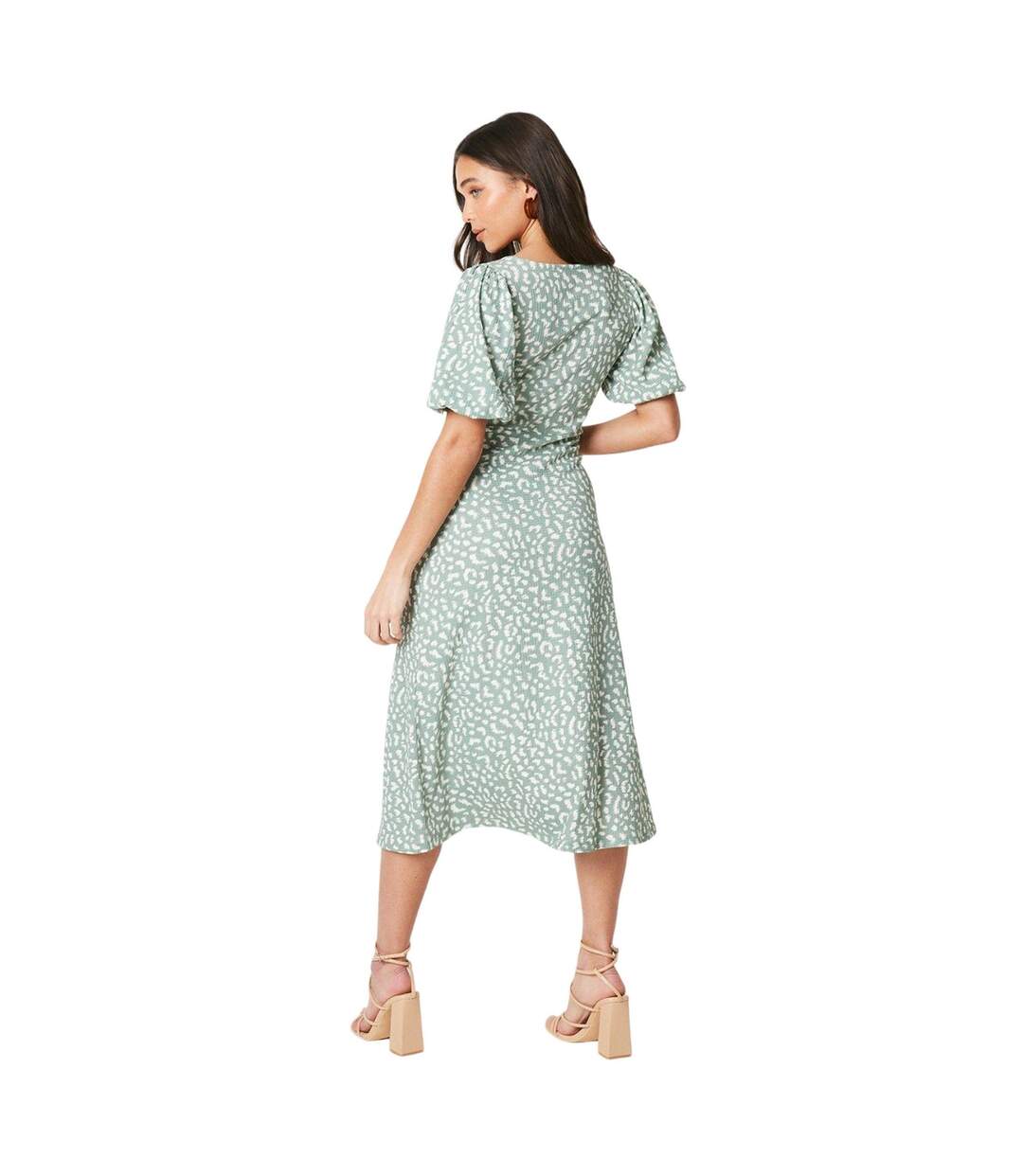 Robe mi-longue femme vert Dorothy Perkins-2