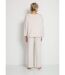 Pyjama uni manches longues maille douce-2