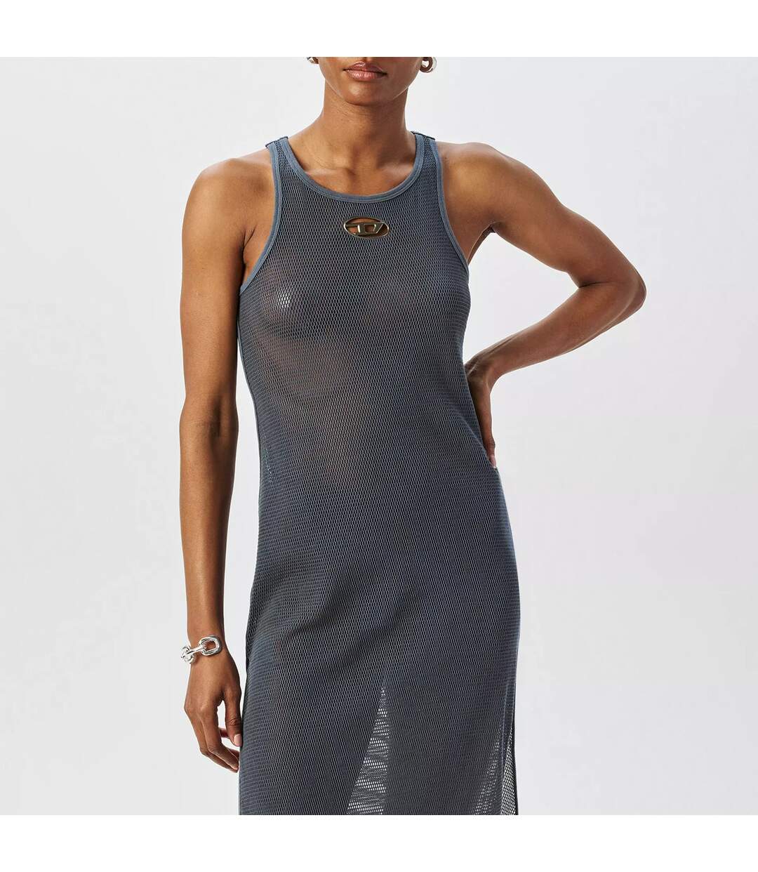 Femme Cache-maillot Dos Nageur Gris Diesel-3