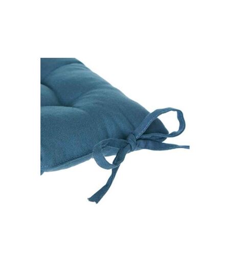Galette de Chaise Loria 38x38cm Bleu Canard