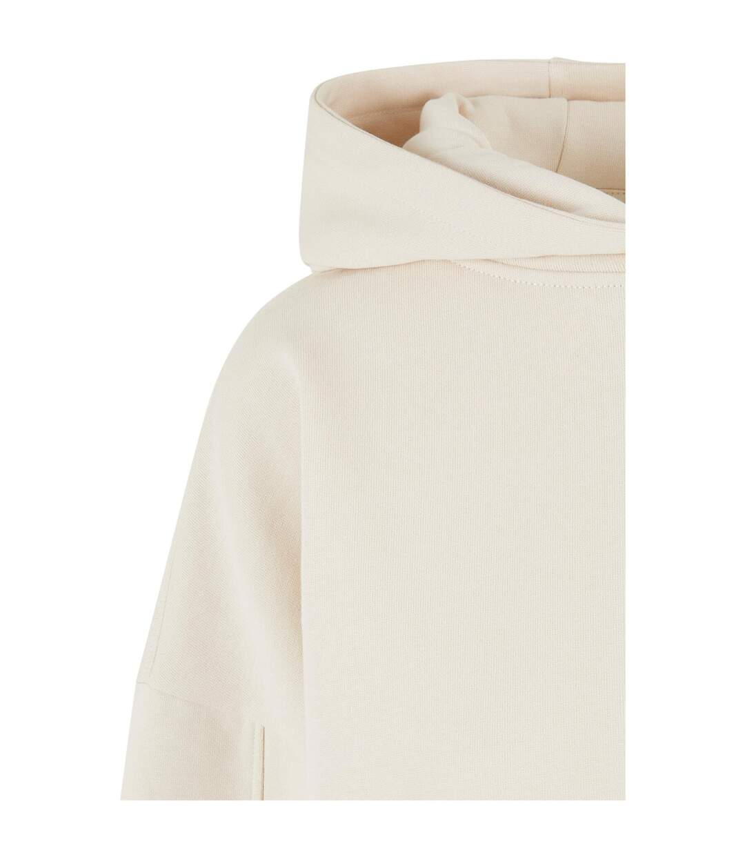 Sweat À Capuche Femme Sable Blanc Urban Classics-3