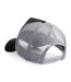 Beechfield Mens Half Mesh Trucker Cap/Headwear (Pack of 2) (Black/ Light Grey)