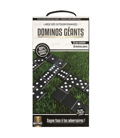 Jeu d'Extérieur Grand Format 28 Dominos 18cm Noir