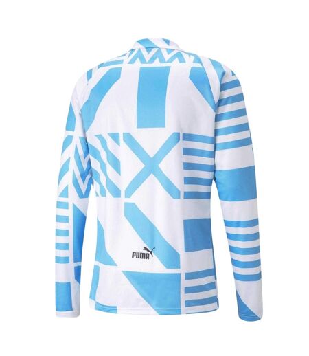 Mens Prematch 22/23 Manchester City Fc Top White Blue Puma