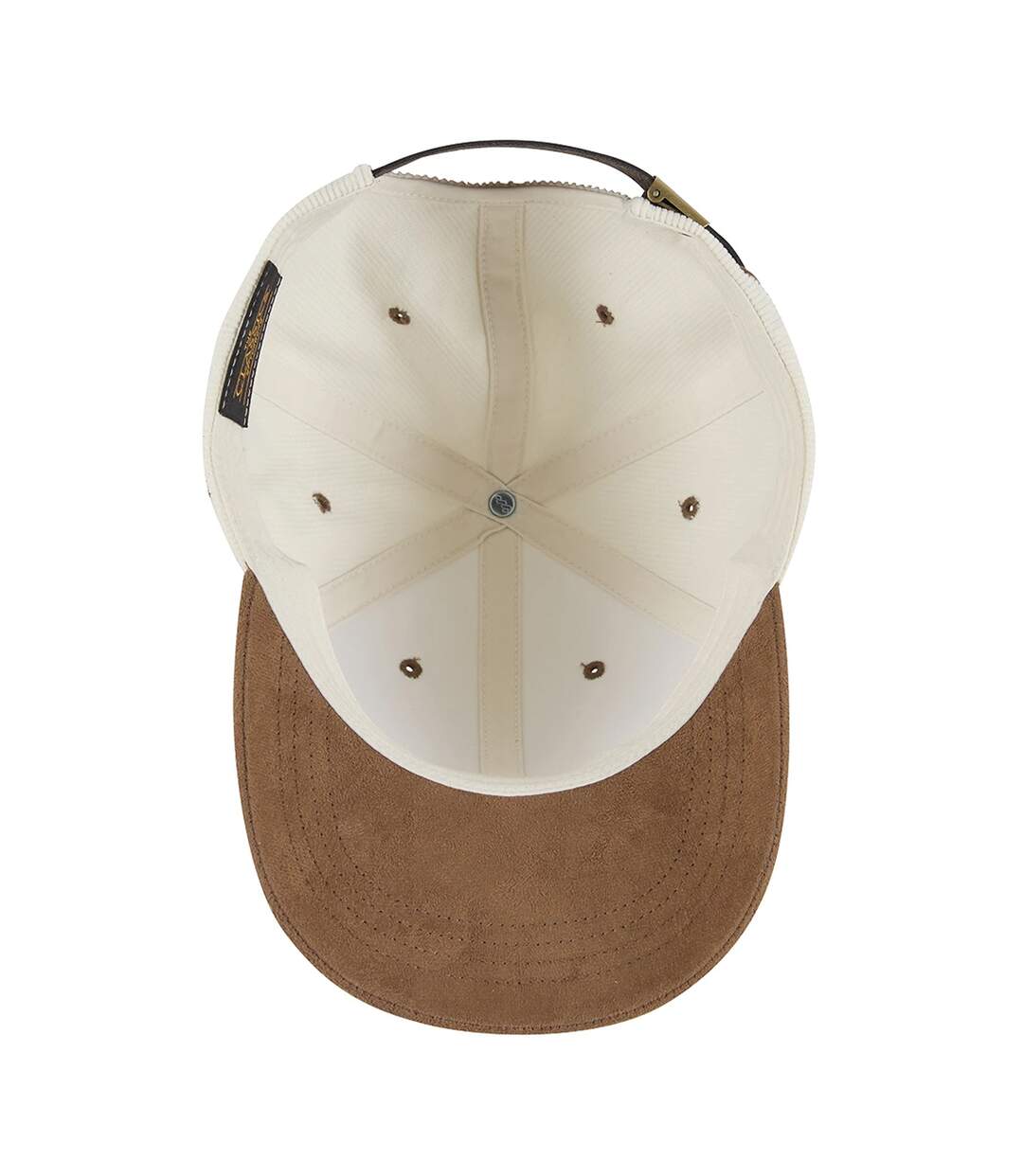 Casquette Corduroy Suade Adulte Crème Caramel Flexfit-4