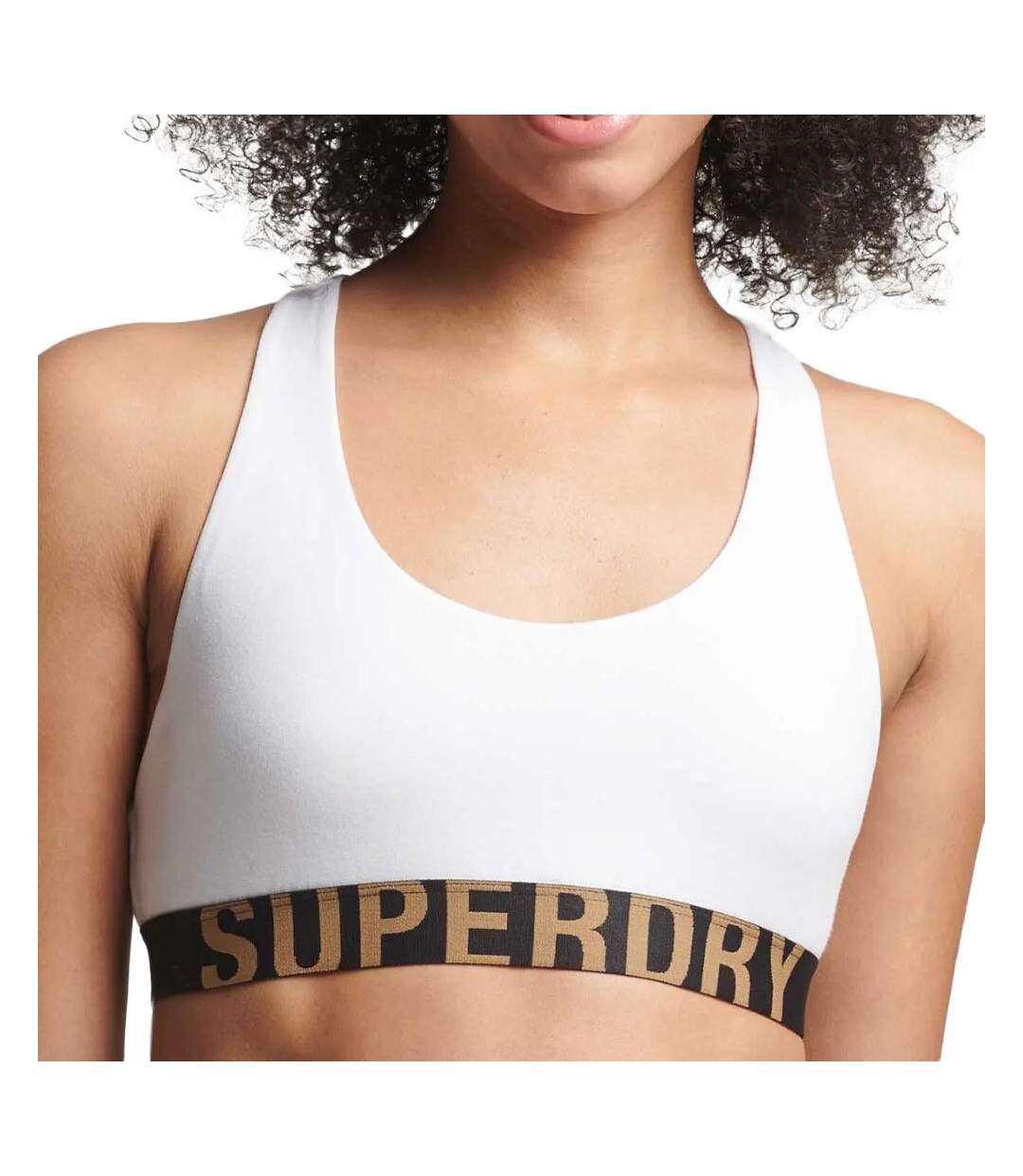 Brassière blanche femme superdry bralette - l-1