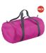 BagBase Packaway Barrel Bag/Duffel Water Resistant Travel Bag (8 Gallons) (Pack (Fuchsia) (One Size)