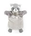 Doudou polyester 2 en 1 collection LES MARIONNETTES Raton laveur-1