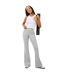 Pantalon De Yoga Motif/style Évasé Femme Gris Clair Chiné Brave Soul-1
