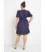 Robe courte taille empire, manches kimono-2