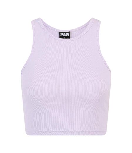 Pack Of 2  Womens/ladies Ribbed Crop Top  Soft Seagrass Lilac Urban Classics