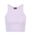 Pack Of 2  Womens/ladies Ribbed Crop Top  Soft Seagrass Lilac Urban Classics-4