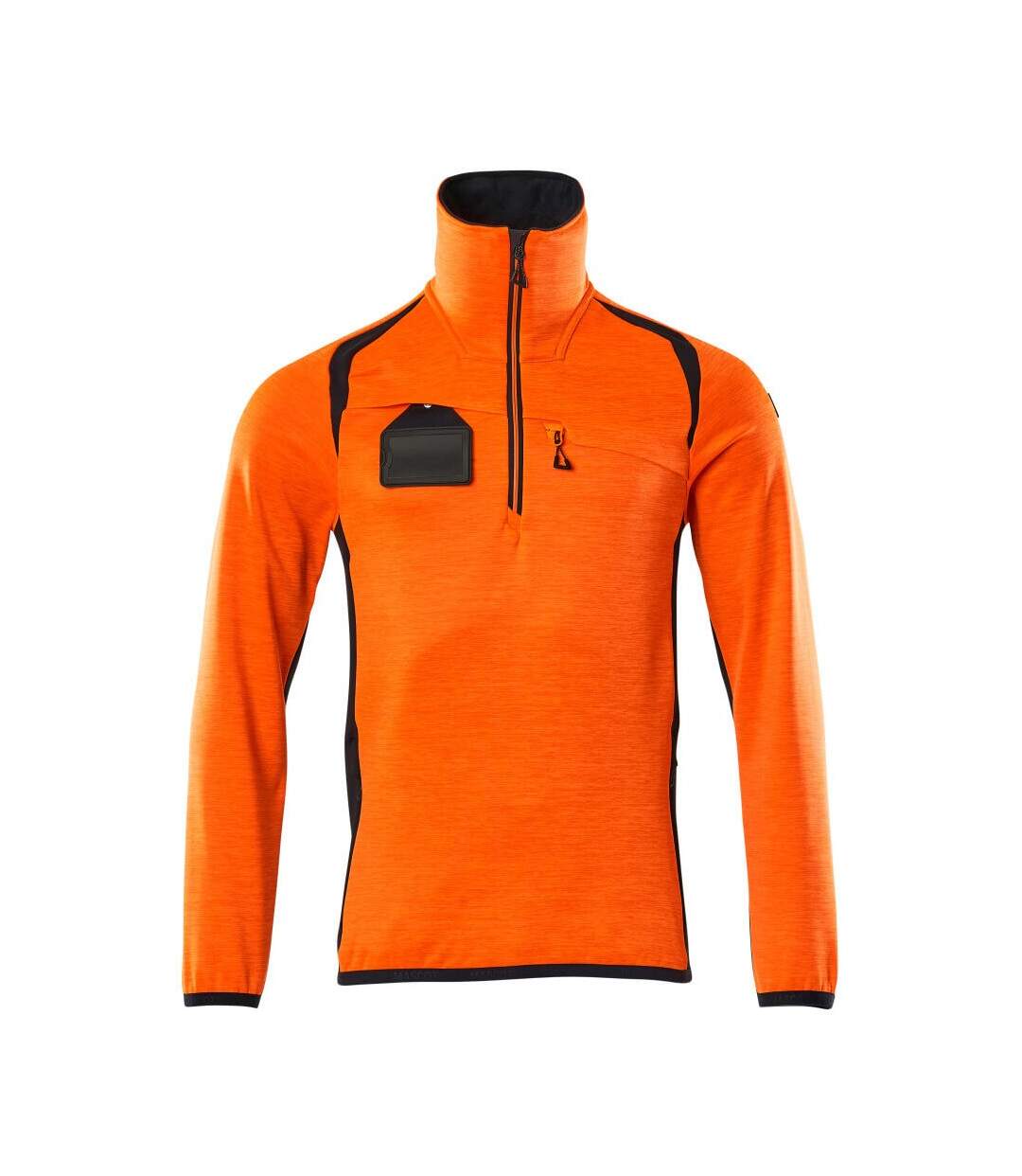 Pull Accelerate Safe Homme Orange Fluo Bleu Marine Foncé Mascot-1