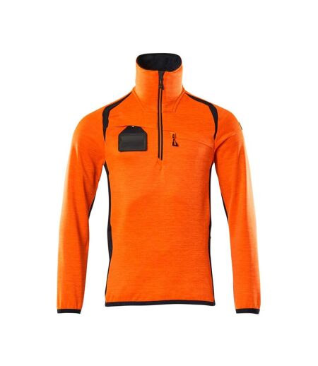 Pull Accelerate Safe Homme Orange Fluo Bleu Marine Foncé Mascot
