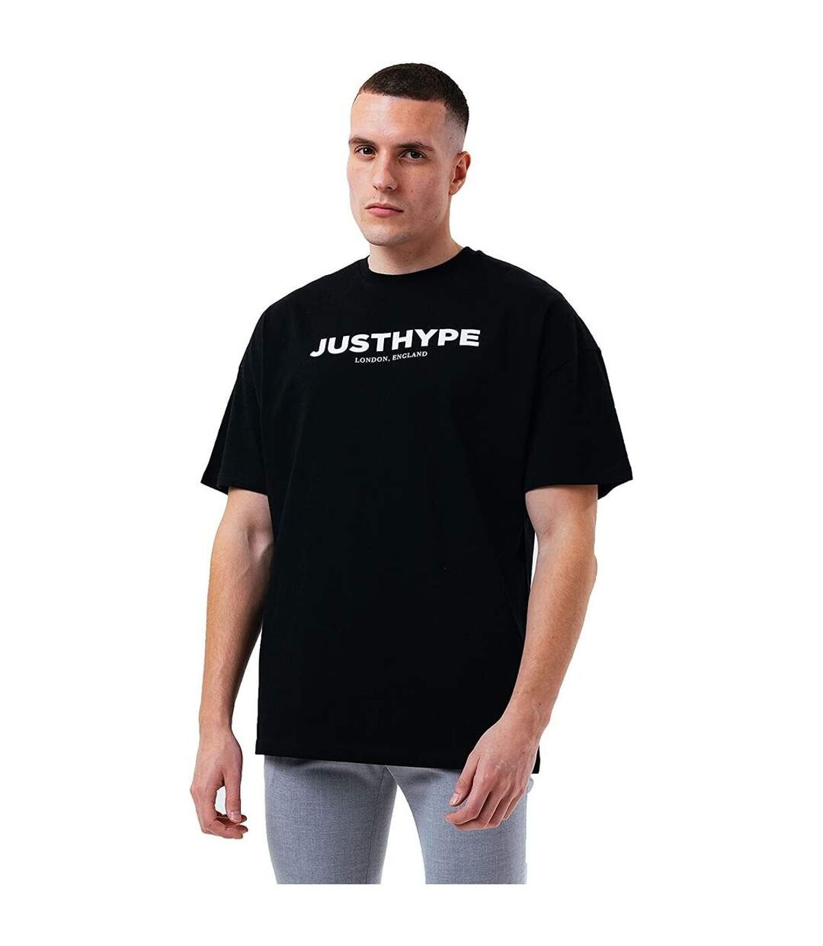 Hype Mens JH Oversized T-Shirt (Black)