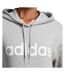 Sweat À Capuche Style Linéaire Essentials Femme Gris Chiné Adidas-4