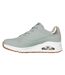 Baskets Uno Stand On Air Femme Vert De Gris Clair Or Métallisé Skechers-2
