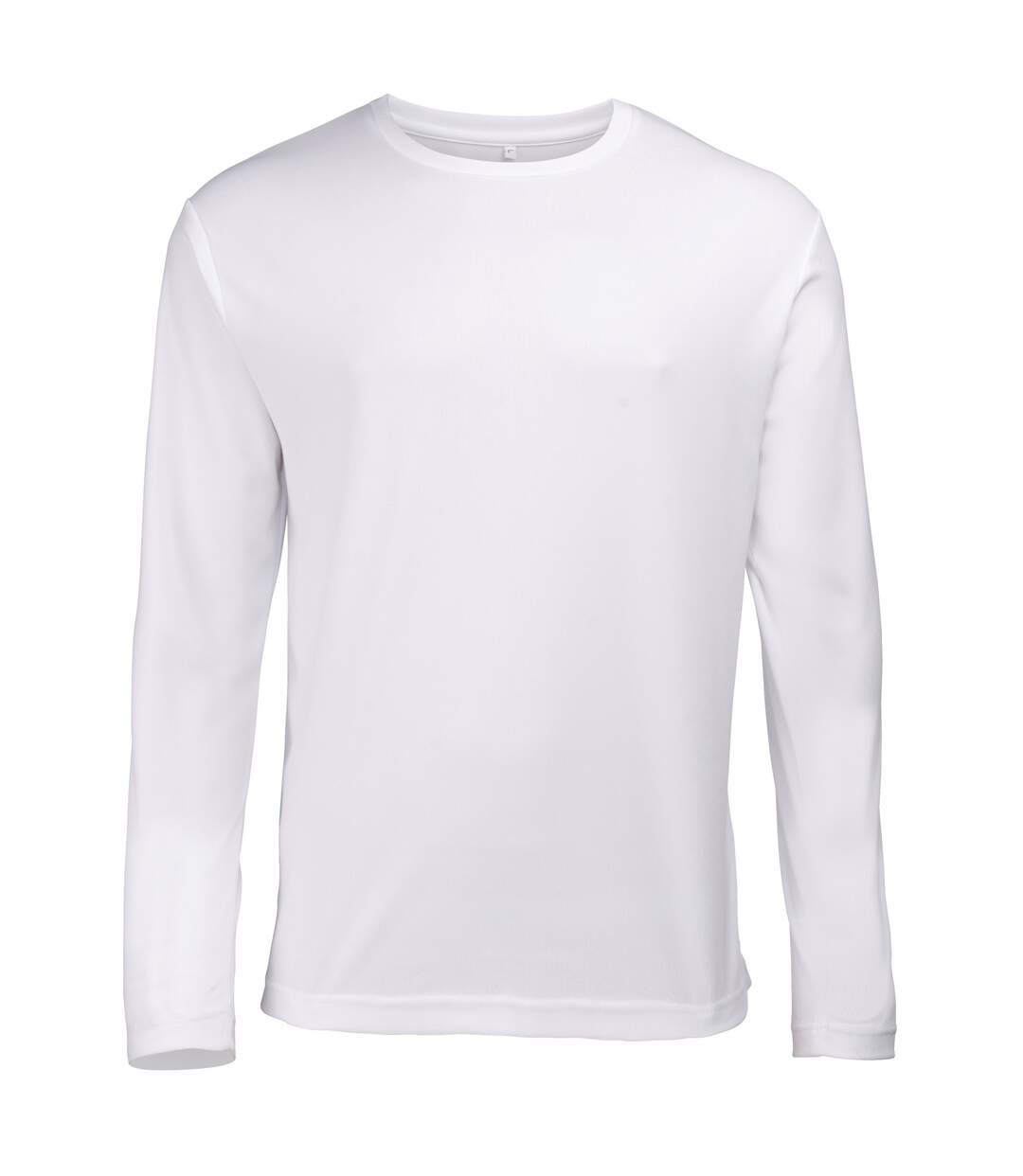 Just Cool Mens Long Sleeve Cool Sports Performance Plain T-Shirt (Arctic White) - UTRW684-1