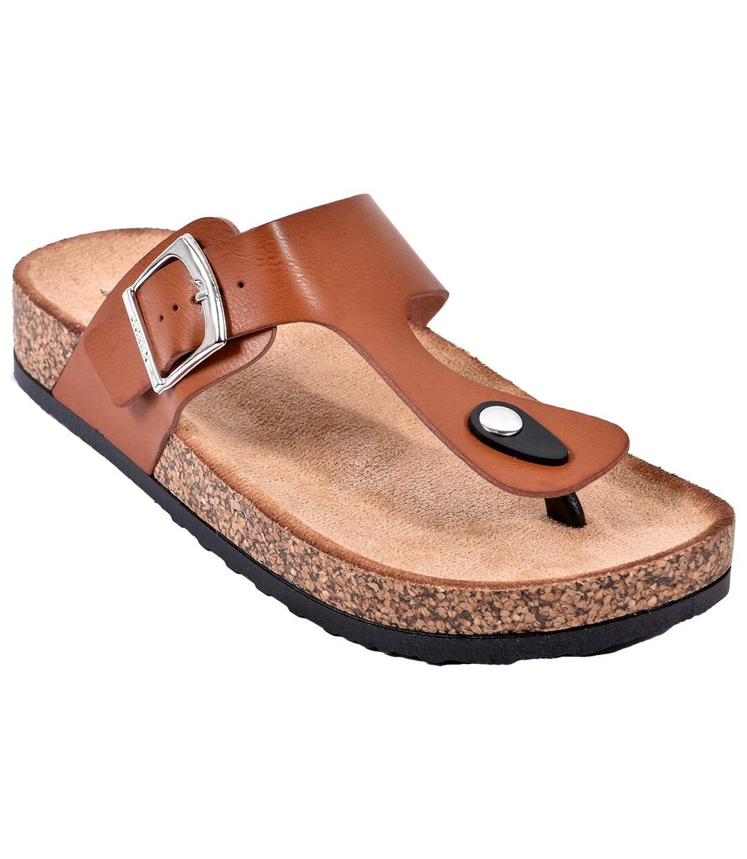 Sandale Mule Femme PREMIUM SD2028 CARAMEL