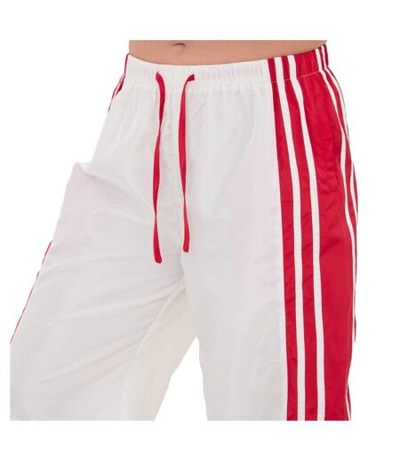 Womens/ladies Side Stripe Relaxed Fit Joggers White I Saw It First