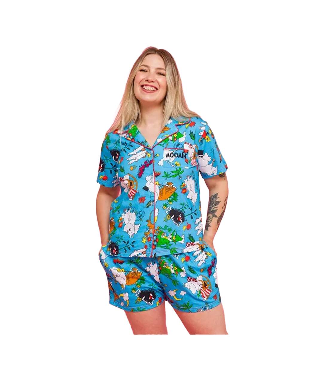 Ensemble De Pyjama Great Outdoors Femme Bleu Moomin-1