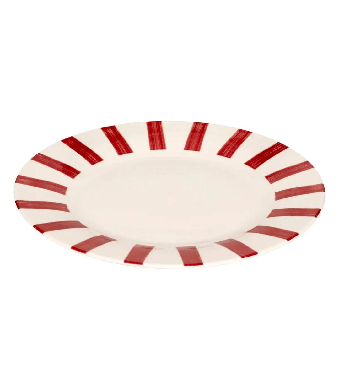 Lot de 6 Assiettes Plates Cheri 26cm Rouge-2