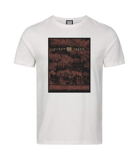 T-shirt Motif/style Sleep Token Flamingo Adulte Vieux Blanc Amplified