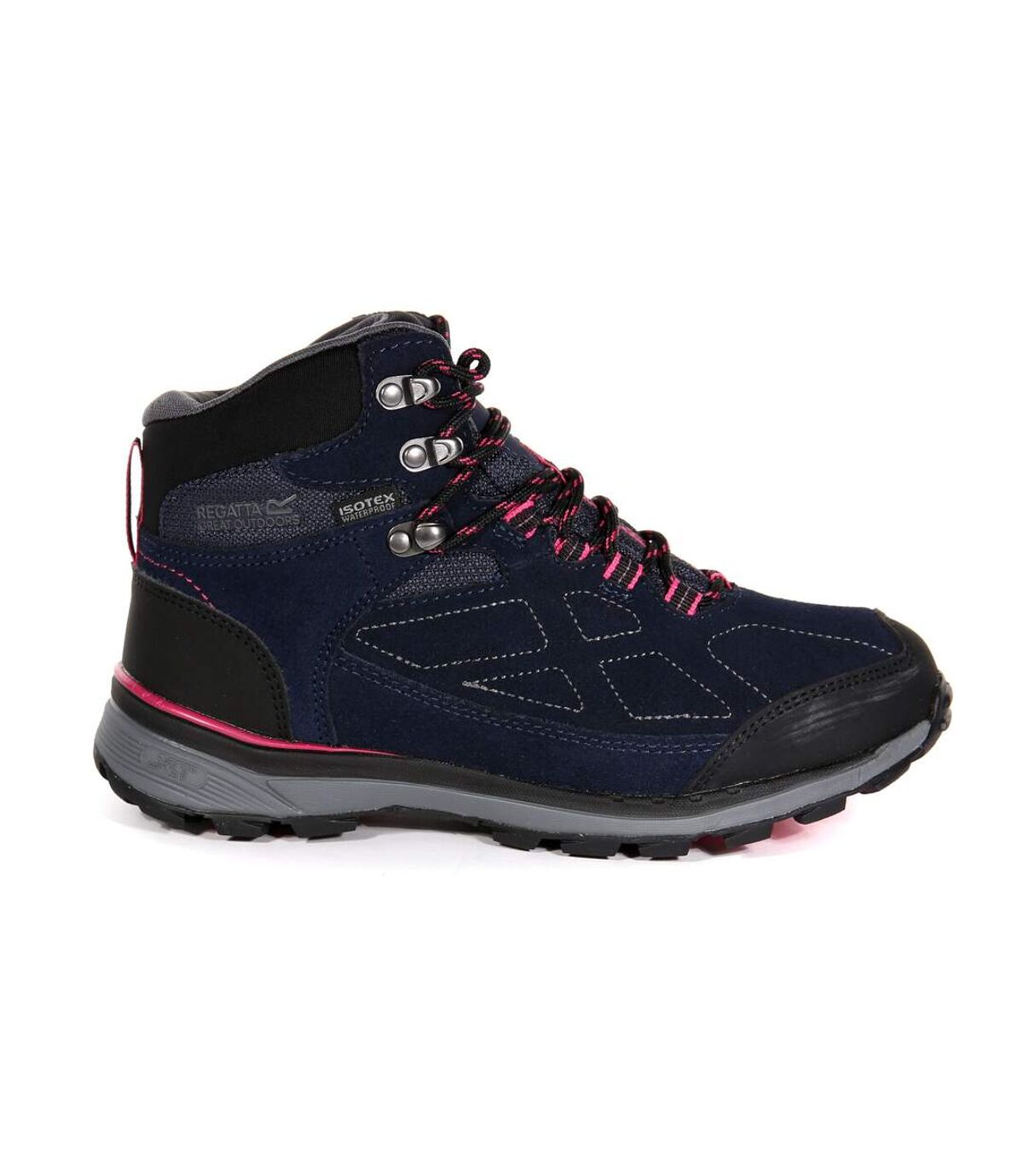 Regatta Womens/Ladies Samaris Suede Walking Boots (Navy/Duchess Pink) - UTRG3768