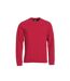 Clique Unisex Adult Classic Plain Round Neck Sweatshirt (Red)