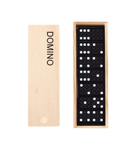 Dominoes set one size wood MidOcean