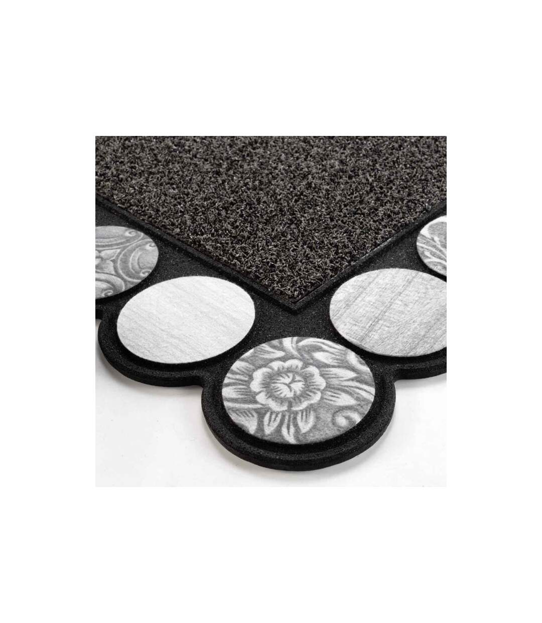 Tapis d'Entrée Déco Volea 45x75cm Gris