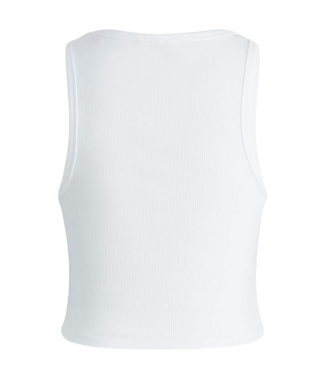 Haut Sans Manches Motif/style Côtelé Femme Blanc Vif JJXX-3