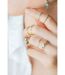 8 Piece Stackable Multisize Thick Silver Band Boho Ring Set