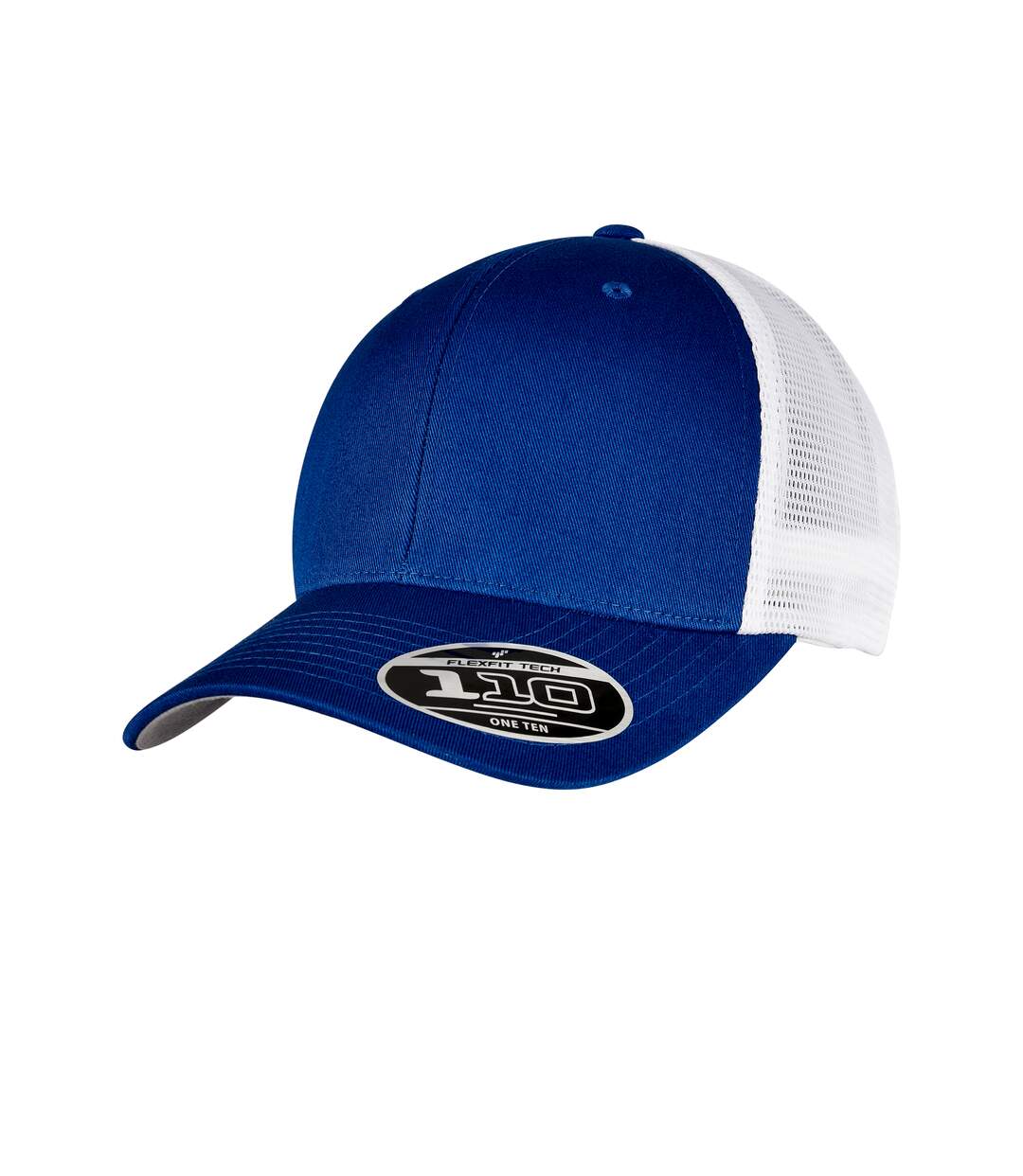 Casquette adulte bleu roi / blanc Flexfit-1