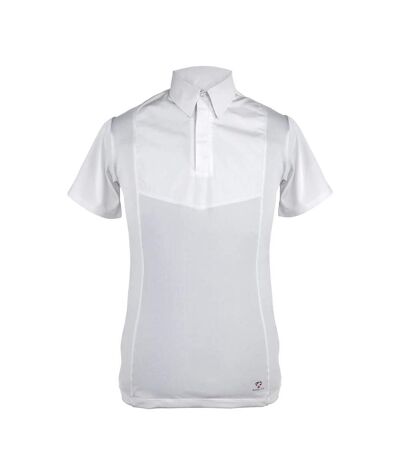 Aubrion Mens Tie Keeper Short-Sleeved Shirt (White)