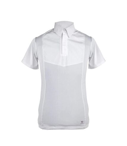 Aubrion Mens Tie Keeper Short-Sleeved Shirt (White)