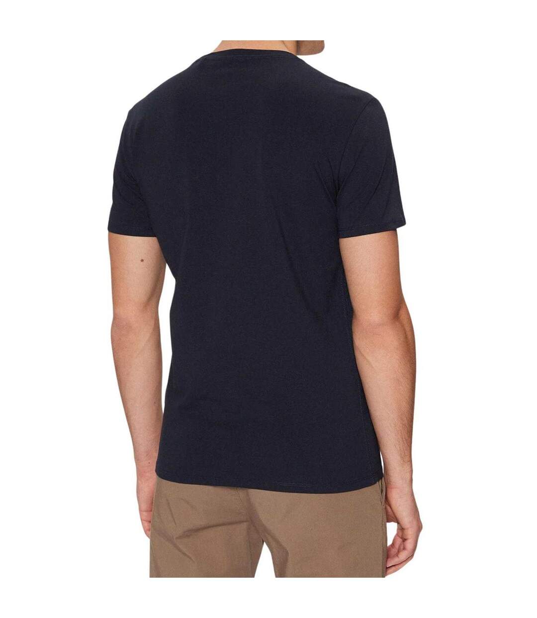 T-shirt Motif/style Logo Homme Bleu Marine Guess-2