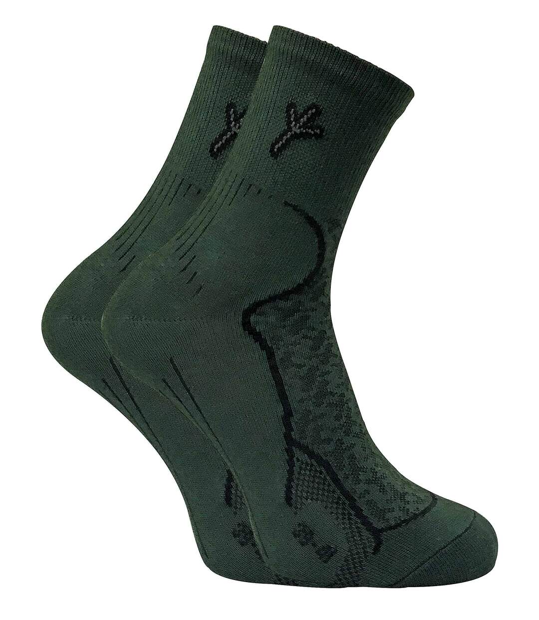 2 Pk Mens Hiking Socks with Silver Technology-1