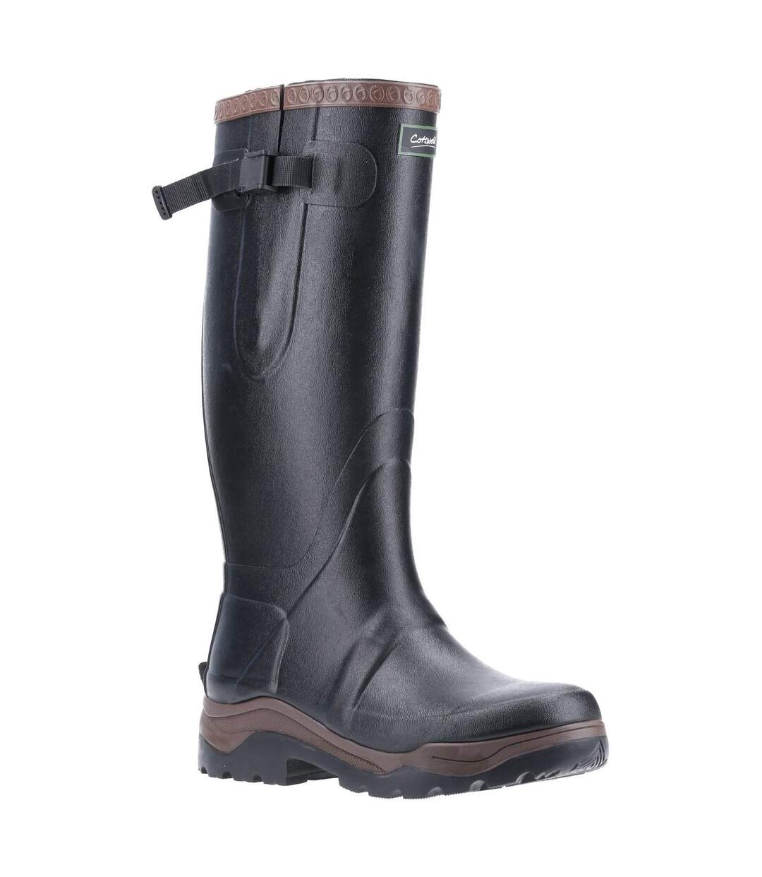 Bottes de pluie compass adulte noir Cotswold-1