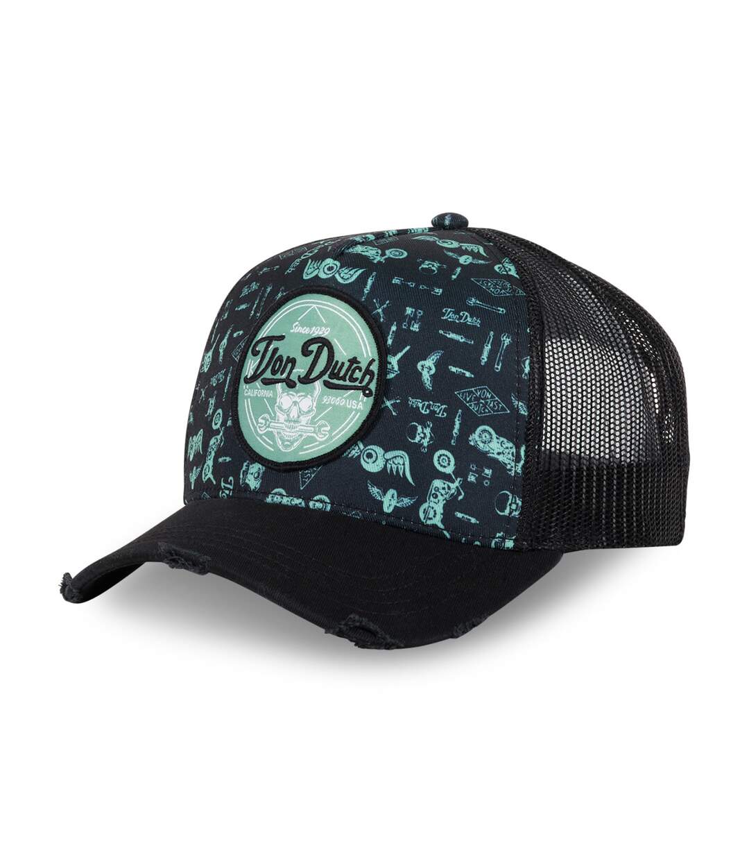 Casquette trucker avec filet Print Full Meca Vondutch-1