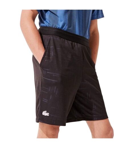 Mens Jacquard Tennis Shorts Black Lacoste