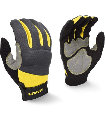 Stanley Mens SY660 Safety Gloves (Yellow/Gray/Black)