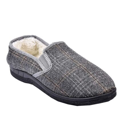 CHARENTAISE Homme Pantoufle PREMIUM MU6092 GRIS