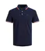 Mens Slim Short-sleeved Polo Shirt Navy Blazer Jack And Jones-2
