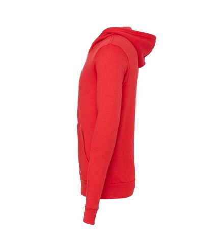 Sweat capuche unisexe rouge Bella + Canvas