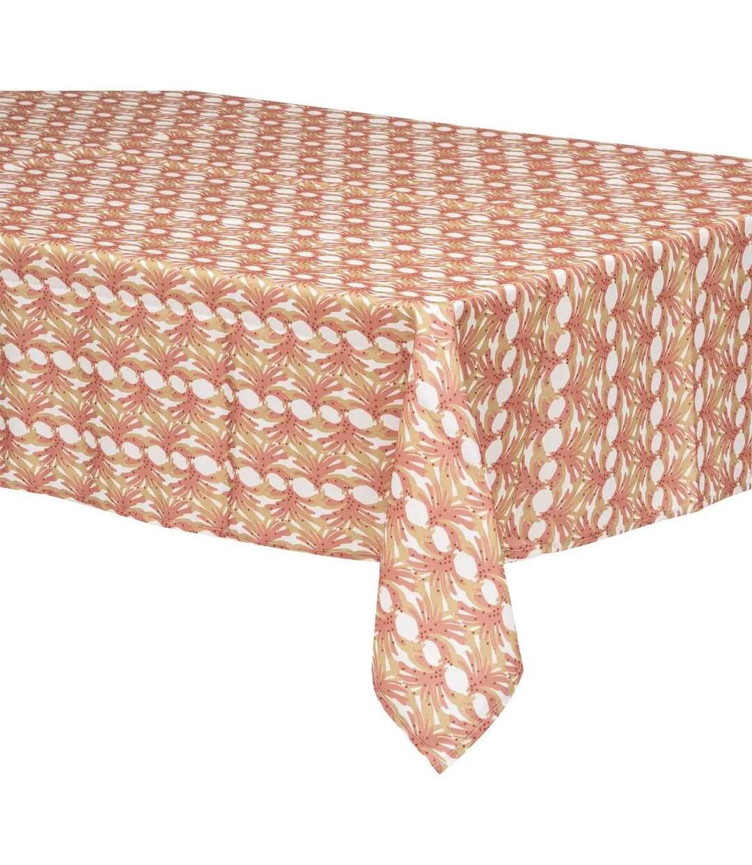 Nappe Antitache à Motifs Zélie 140x240cm Terracotta-1