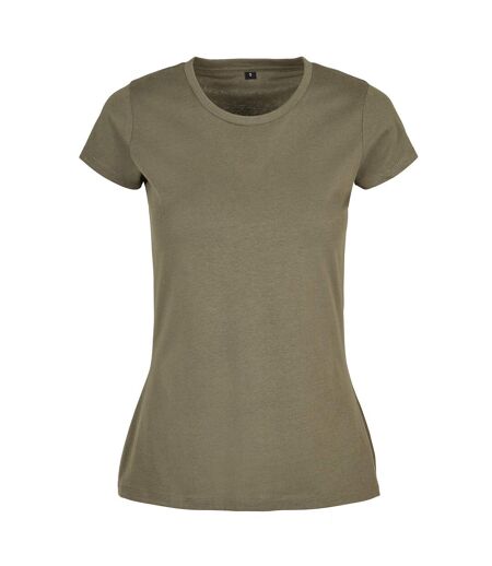 T-shirt Basic Femme Vert Sombre Build Your Brand