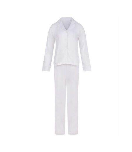 Ensemble De Pyjama Manches Longues Femme Blanc Cassé Towel City