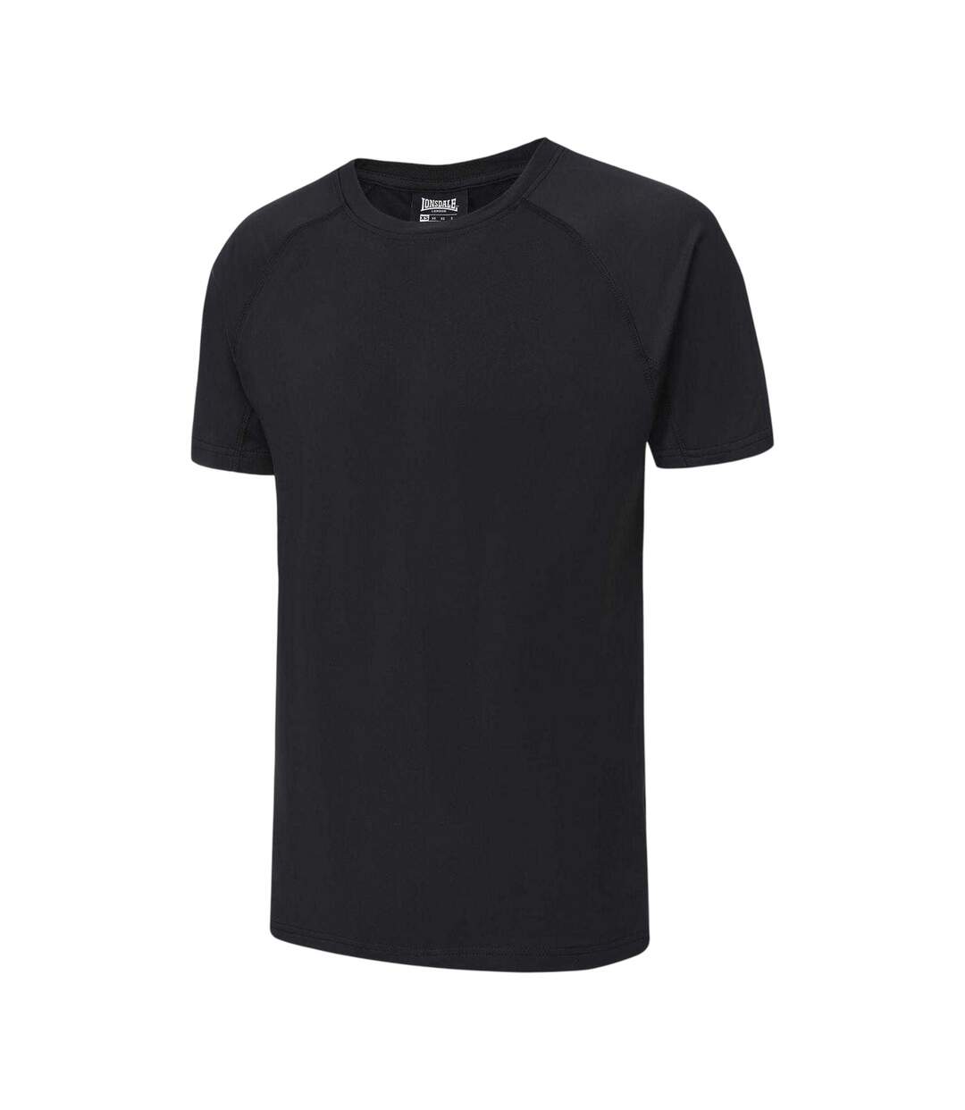 T-shirt Motif/style Uni Homme Noir Lonsdale-3